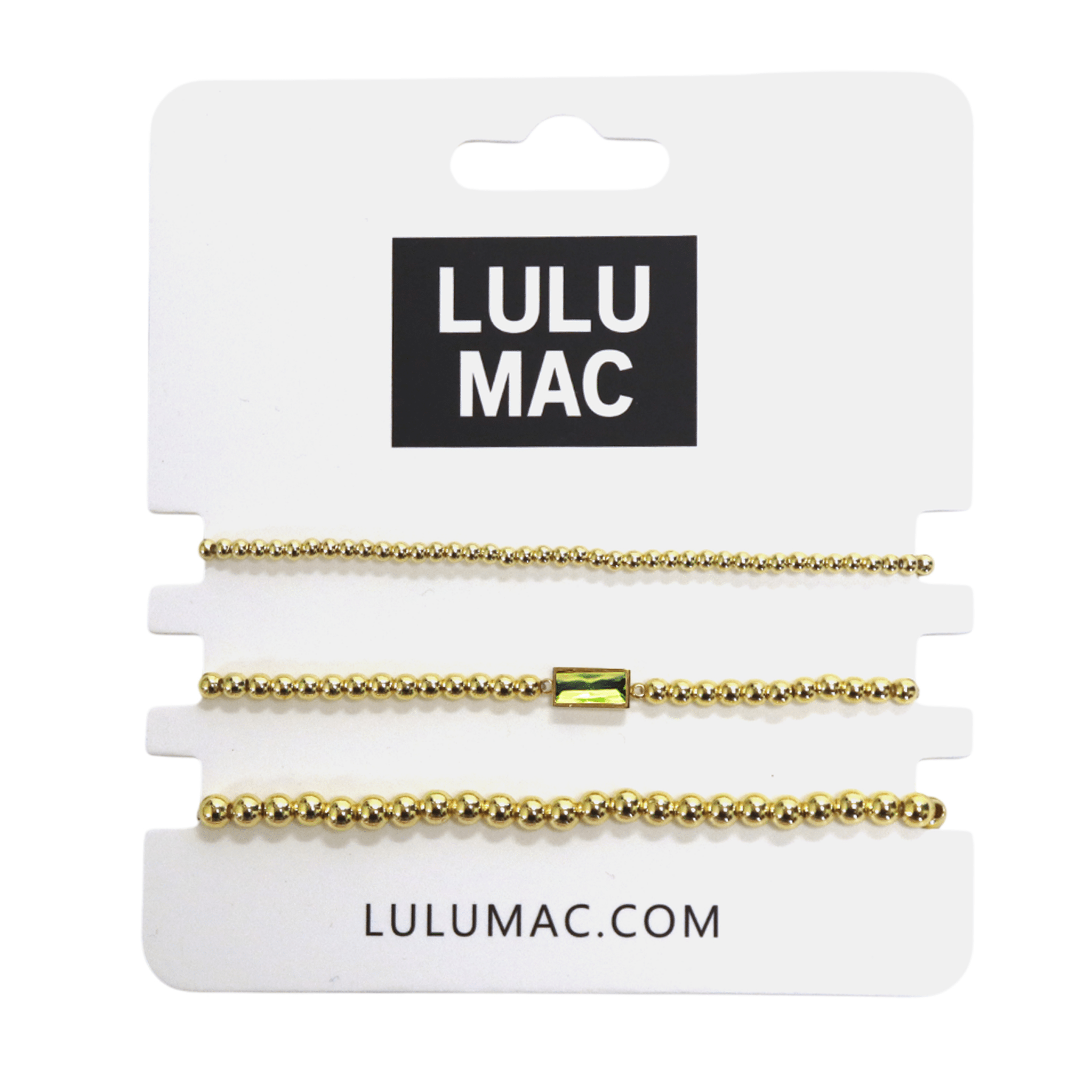 Lulu Mac Birthstone Bracelet August - A'Bekah's Boutique