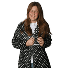Lulu Mac Black/White Polka Dot Raincoat - A'Bekah's Boutique