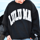 Lulu Mac Black/White Polka Dot Stitched Sweatshirt - A'Bekah's Boutique