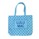 Lulu Mac Blue on Blue Polka Dot Tote Bag - A'Bekah's Boutique