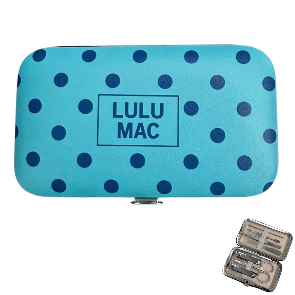 Lulu Mac Blue/Navy Dot Manicure Set - A'Bekah's Boutique
