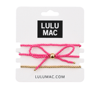 Lulu Mac Bow Bracelet - Hot Pink & Gold - A'Bekah's Boutique