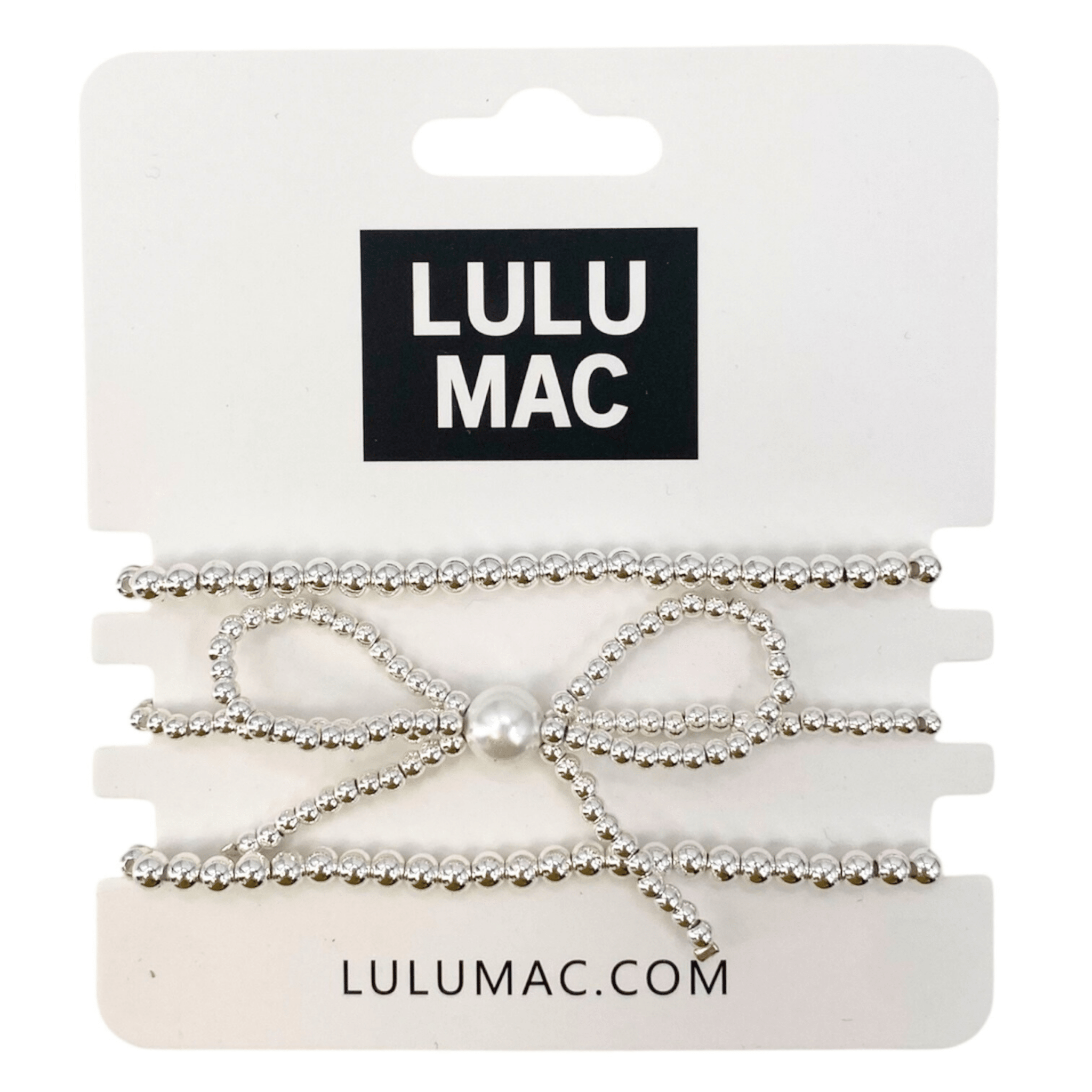 Lulu Mac Bow Bracelet - Silver - A'Bekah's Boutique