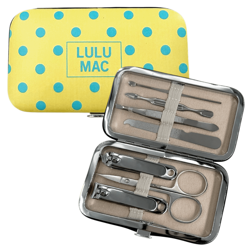 LULU MAC - Butter/Blue Dot Manicure Set - A'Bekah's Boutique