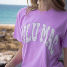 Lulu Mac Camo Adult Neon Violet Comfort Colors Tee - A'Bekah's Boutique