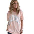 LULU MAC Camo Adult Peachy Comfort Colors Tee - A'Bekah's Boutique