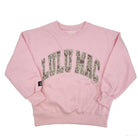 LULU MAC Camo/Light Pink Embroidered Sweatshirt *PRE - ORDER* - A'Bekah's Boutique