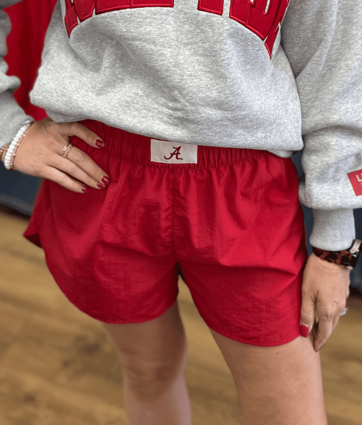 LULU MAC Crimson University of Alabama Shorts - A'Bekah's Boutique