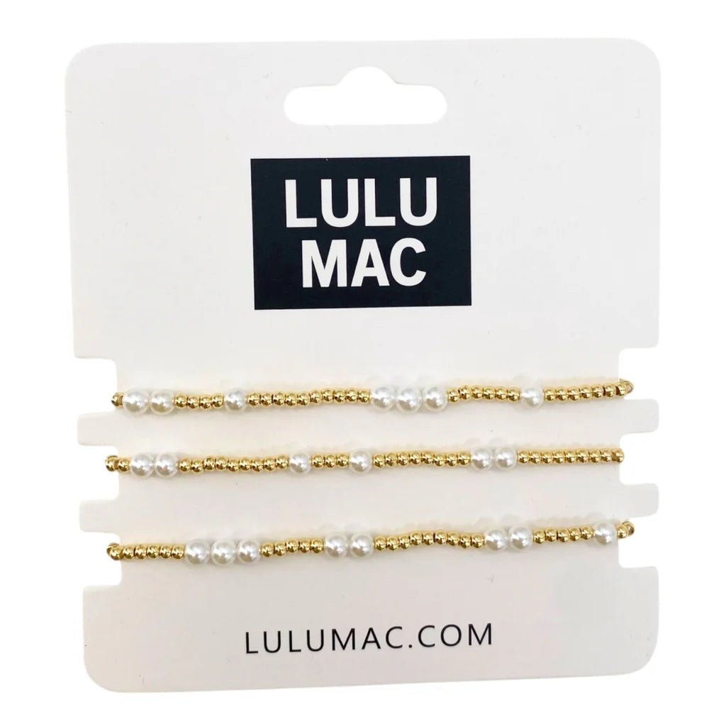 Lulu Mac Gold and Pearl Bracelet - A'Bekah's Boutique