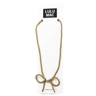 Lulu Mac Gold Bow Necklace - A'Bekah's Boutique