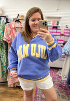 Lulu Mac Lavender Sweatshirt with Butter Yellow Lettering - A'Bekah's Boutique