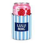 Lulu Mac Light Blue/Navy Stripe Koozie - A'Bekah's Boutique