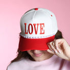 LULU MAC LOVE Red Trucker Hat - A'Bekah's Boutique