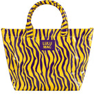 LULU MAC Purple and Gold Tote Bag - A'Bekah's Boutique