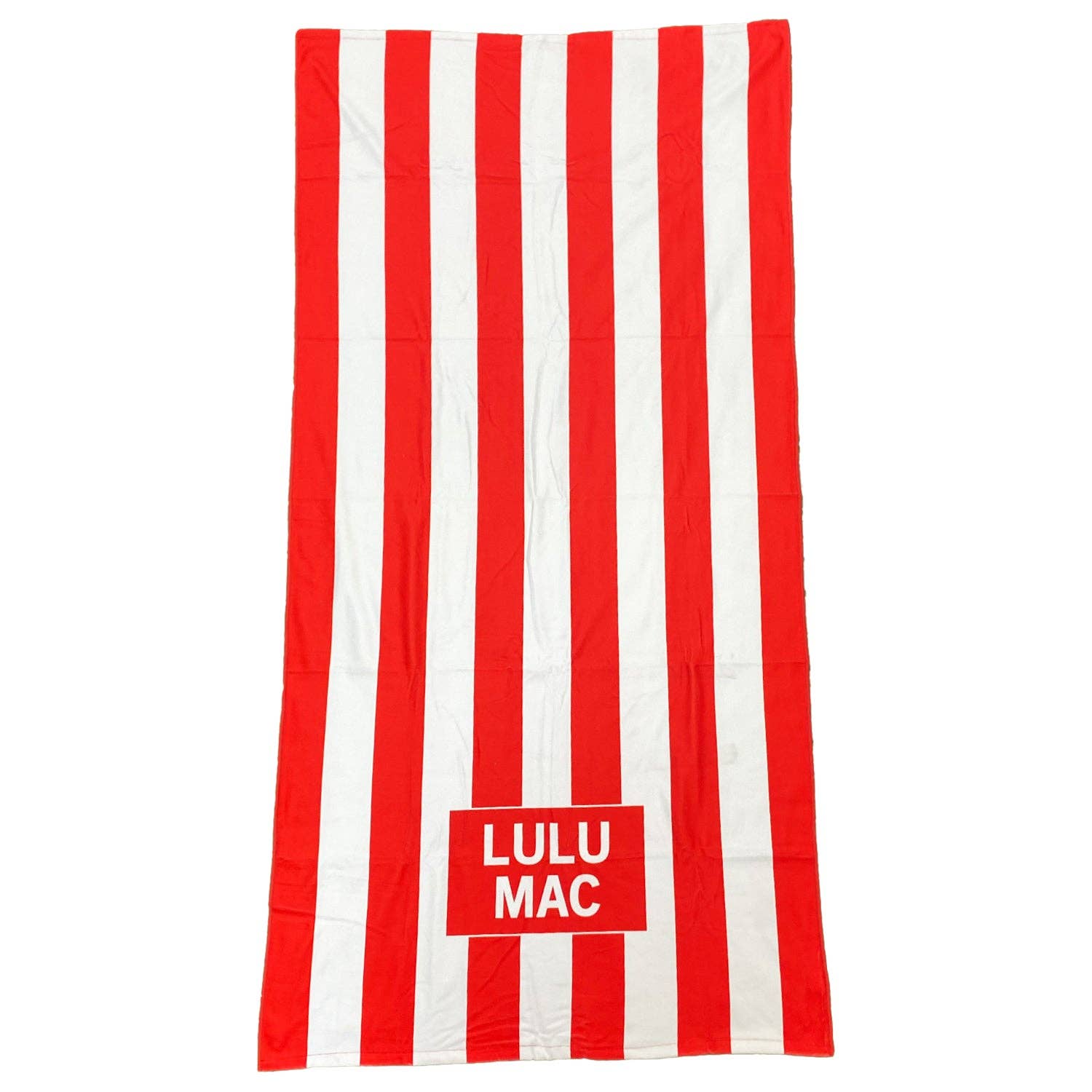 Lulu Mac Red Darby Beach Towel - A'Bekah's Boutique