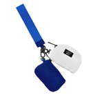 Lulu Mac Royal/White Lulu Mac Double Pouch Wristlets - A'Bekah's Boutique
