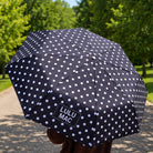 LULU MAC Umbrella Black w/ White Polka Dots - A'Bekah's Boutique