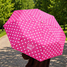 LULU MAC Umbrella Hot Pink w/ White Polka Dots - A'Bekah's Boutique