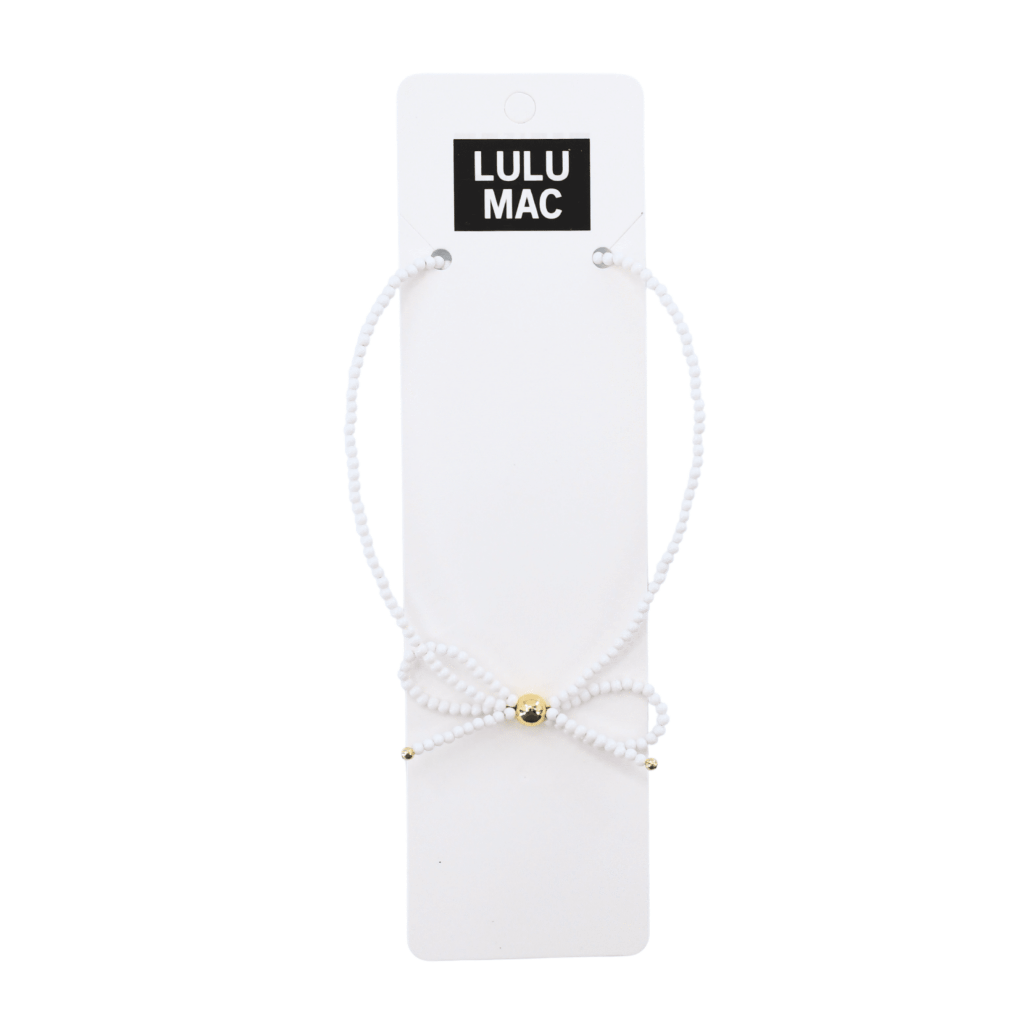 Lulu Mac White Bow Necklace - A'Bekah's Boutique