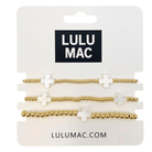 Lulu Mac WHITE & GOLD Bracelet Stack - A'Bekah's Boutique