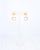 Martha Braided Horsebit Earring Gold - A'Bekah's Boutique