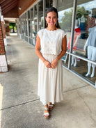 Match Made In Heaven Natural Linen Blend Skirt Set - A'Bekah's Boutique