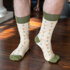Men's Buck Socks Taupe/Olive One Size - A'Bekah's Boutique