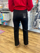 Mica Black Cat High Rise Slim Wide Leg Jeans 31" Inseam - A'Bekah's Boutique