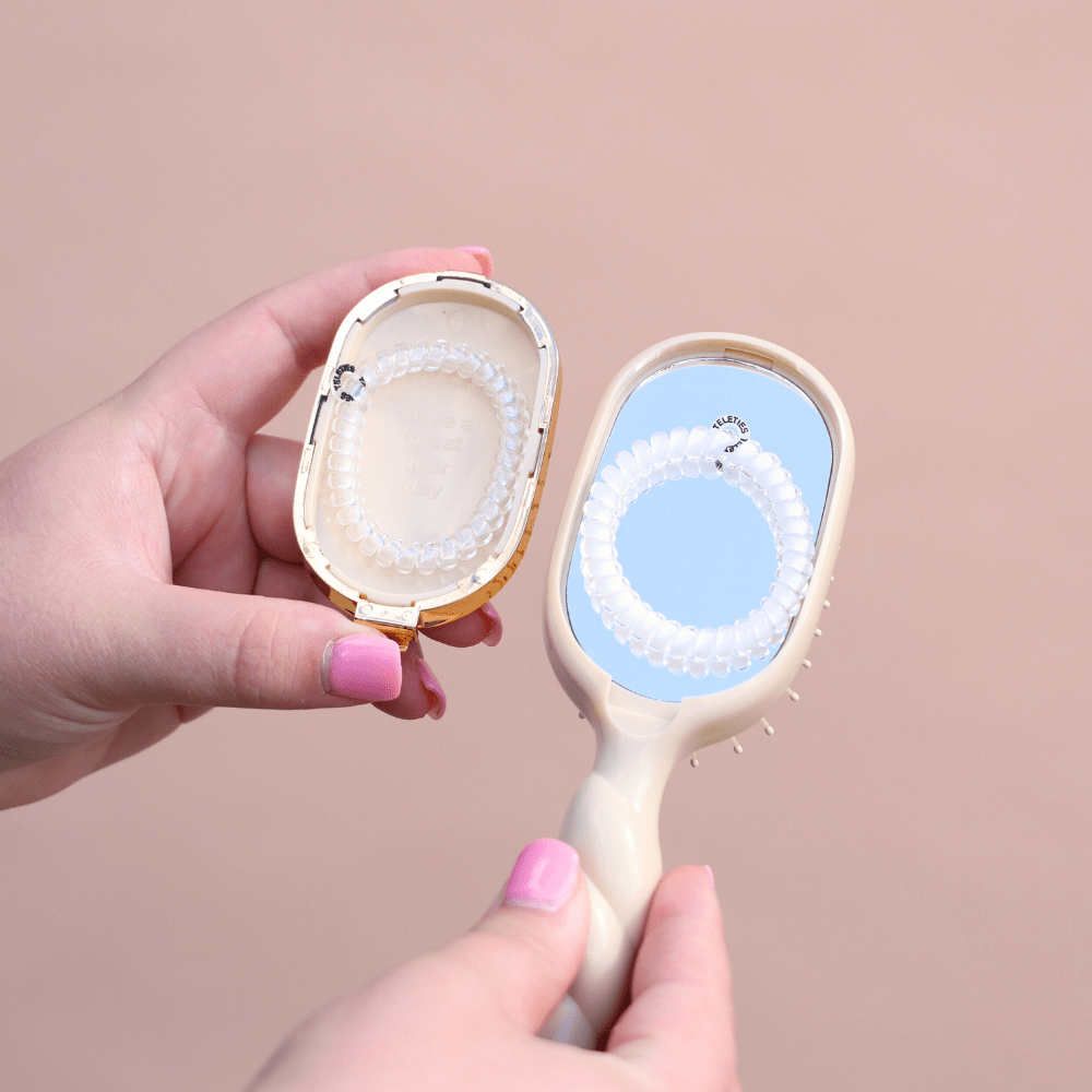 Mini Detangler Brush for Medium Hair - Tan - A'Bekah's Boutique