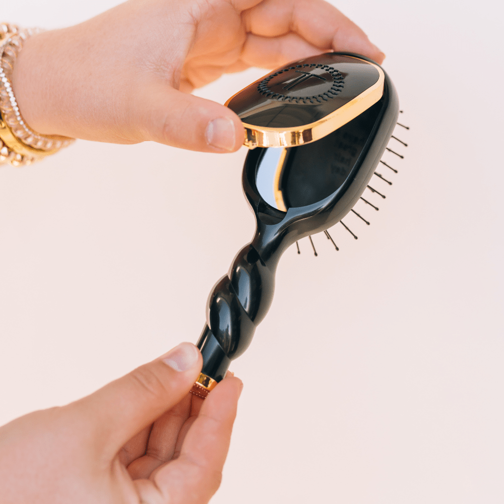 Mini Detangler Brush | Jet Black | Medium - A'Bekah's Boutique