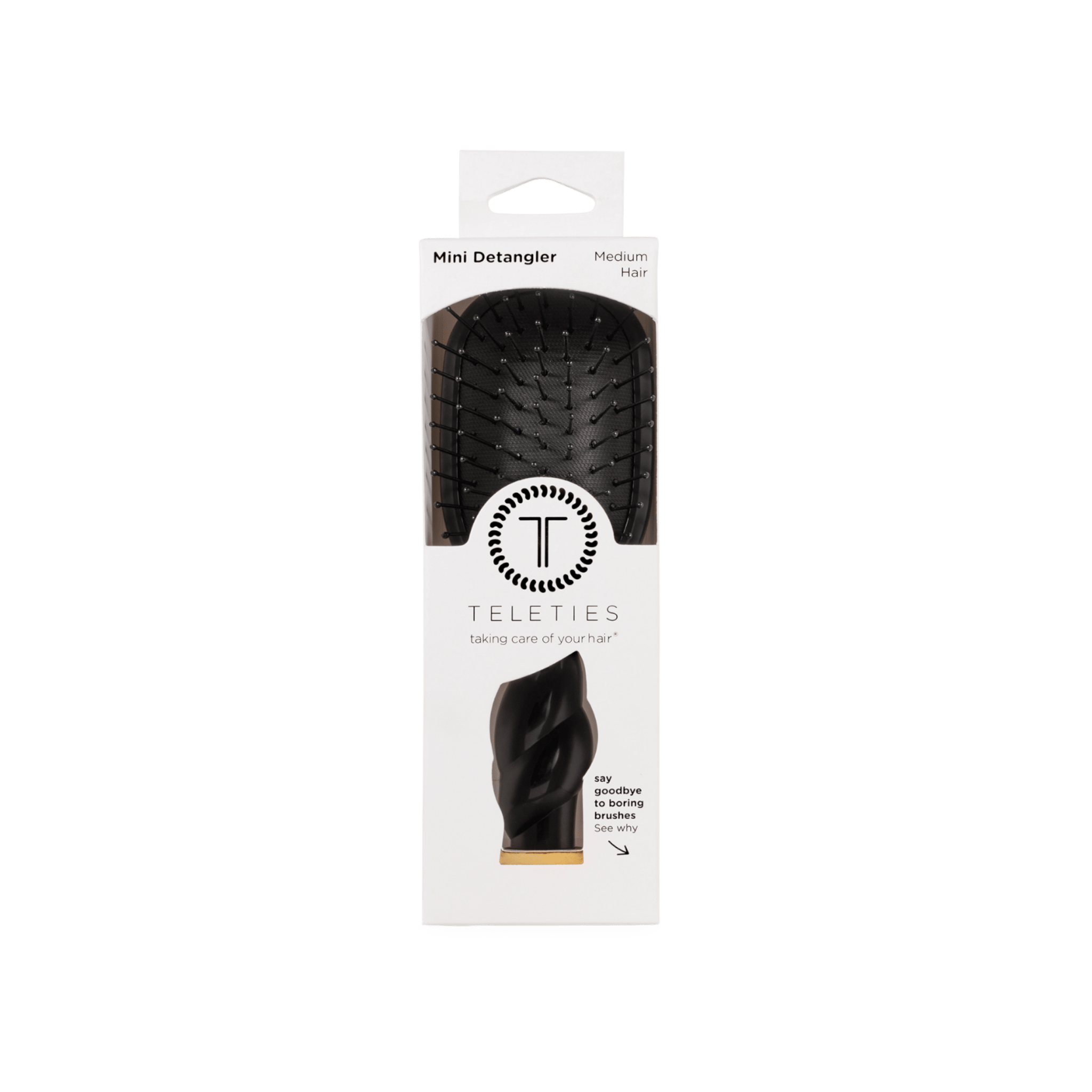 Mini Detangler Brush | Jet Black | Medium - A'Bekah's Boutique