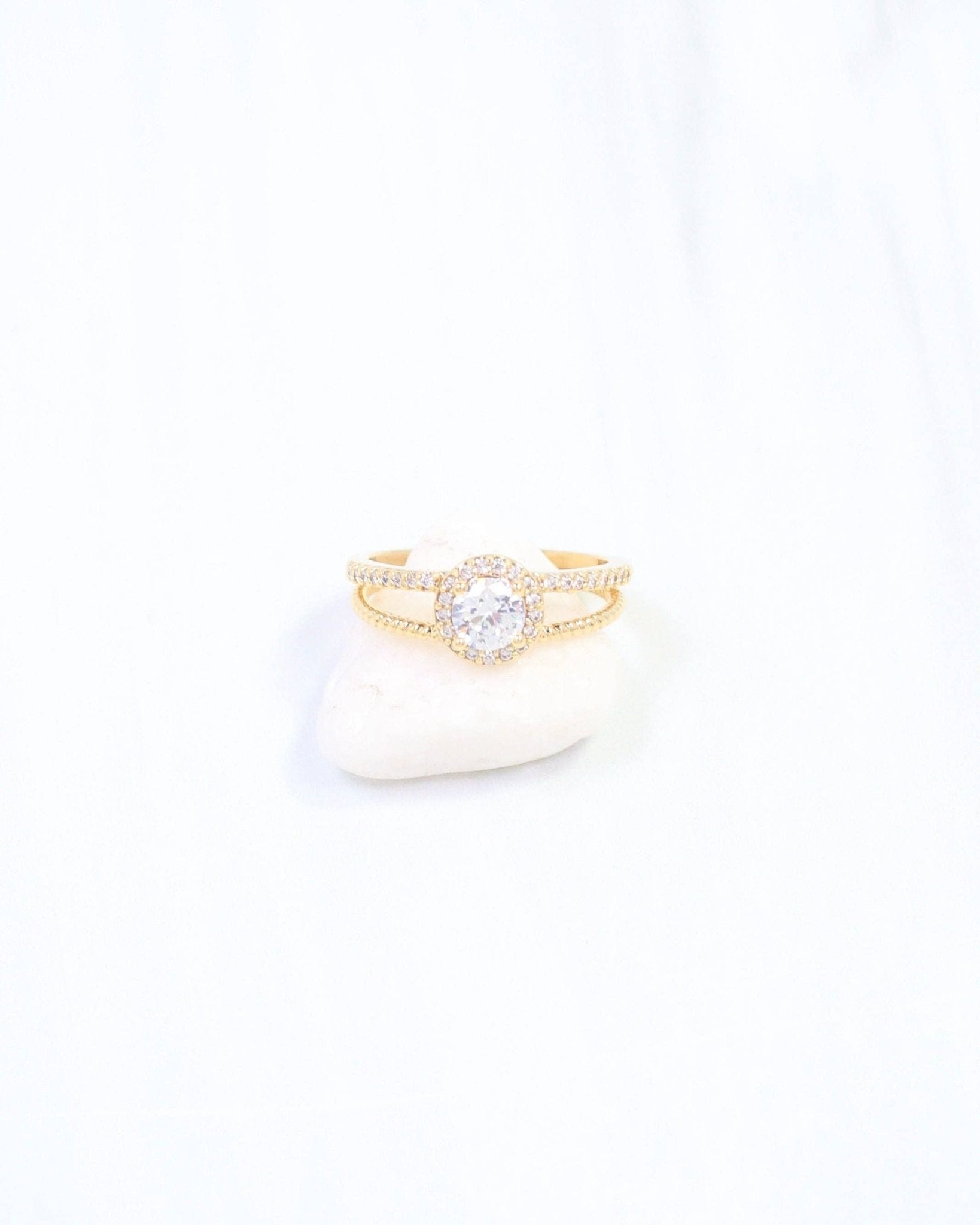 Nyla CZ Ring WR Gold - A'Bekah's Boutique