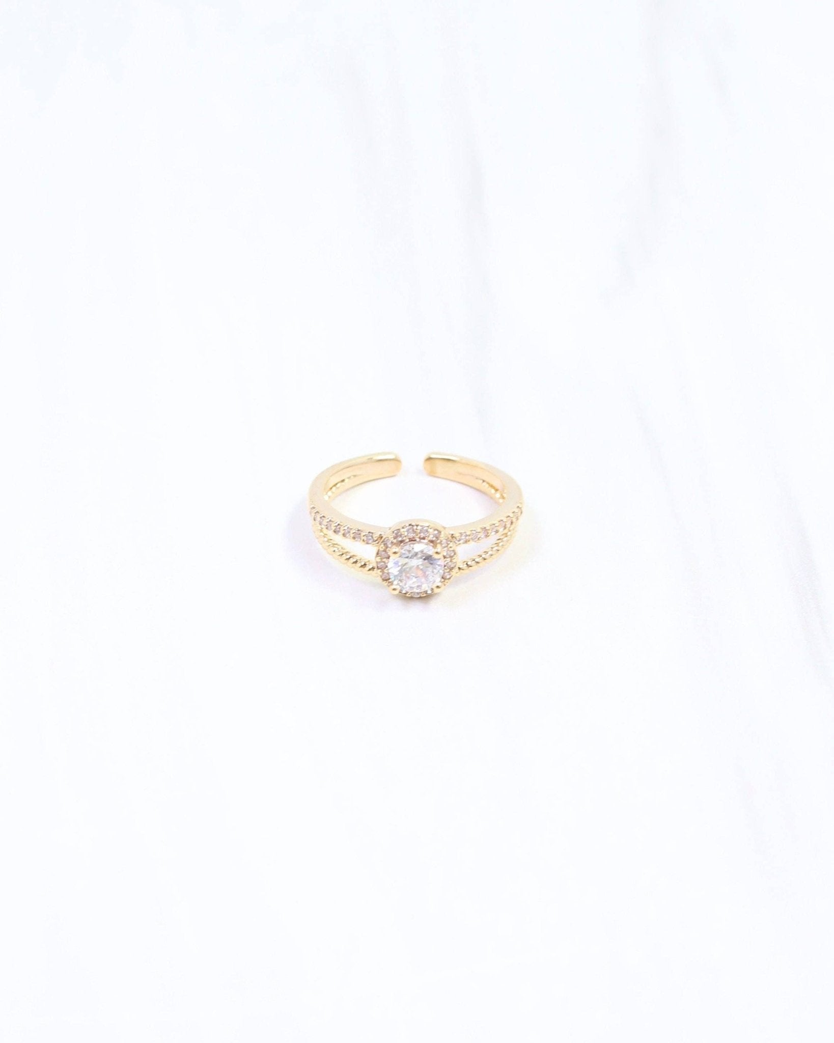 Nyla CZ Ring WR Gold - A'Bekah's Boutique