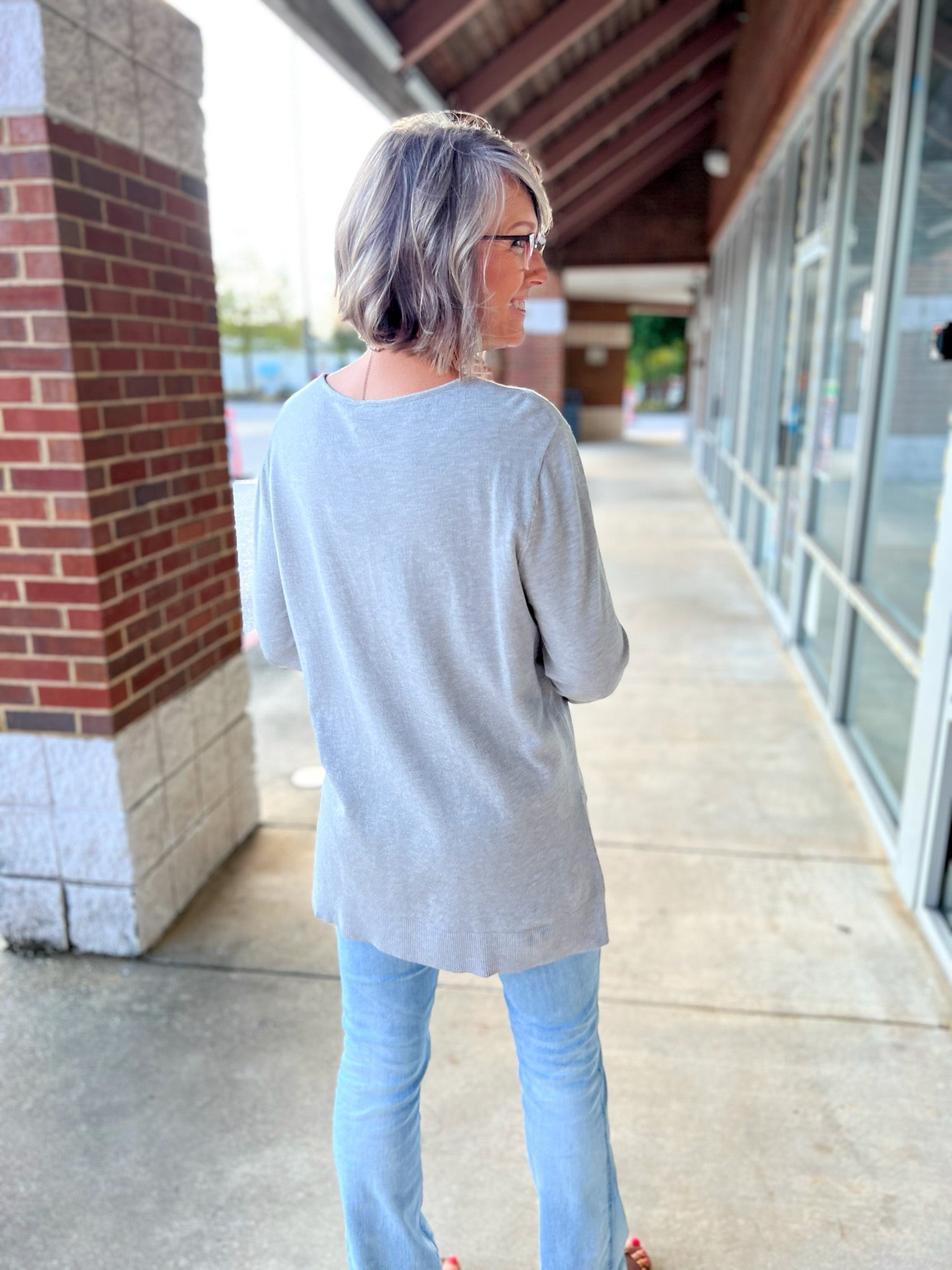 Off The Record Heather Gray Boat Neck High Low Sweater - A'Bekah's Boutique