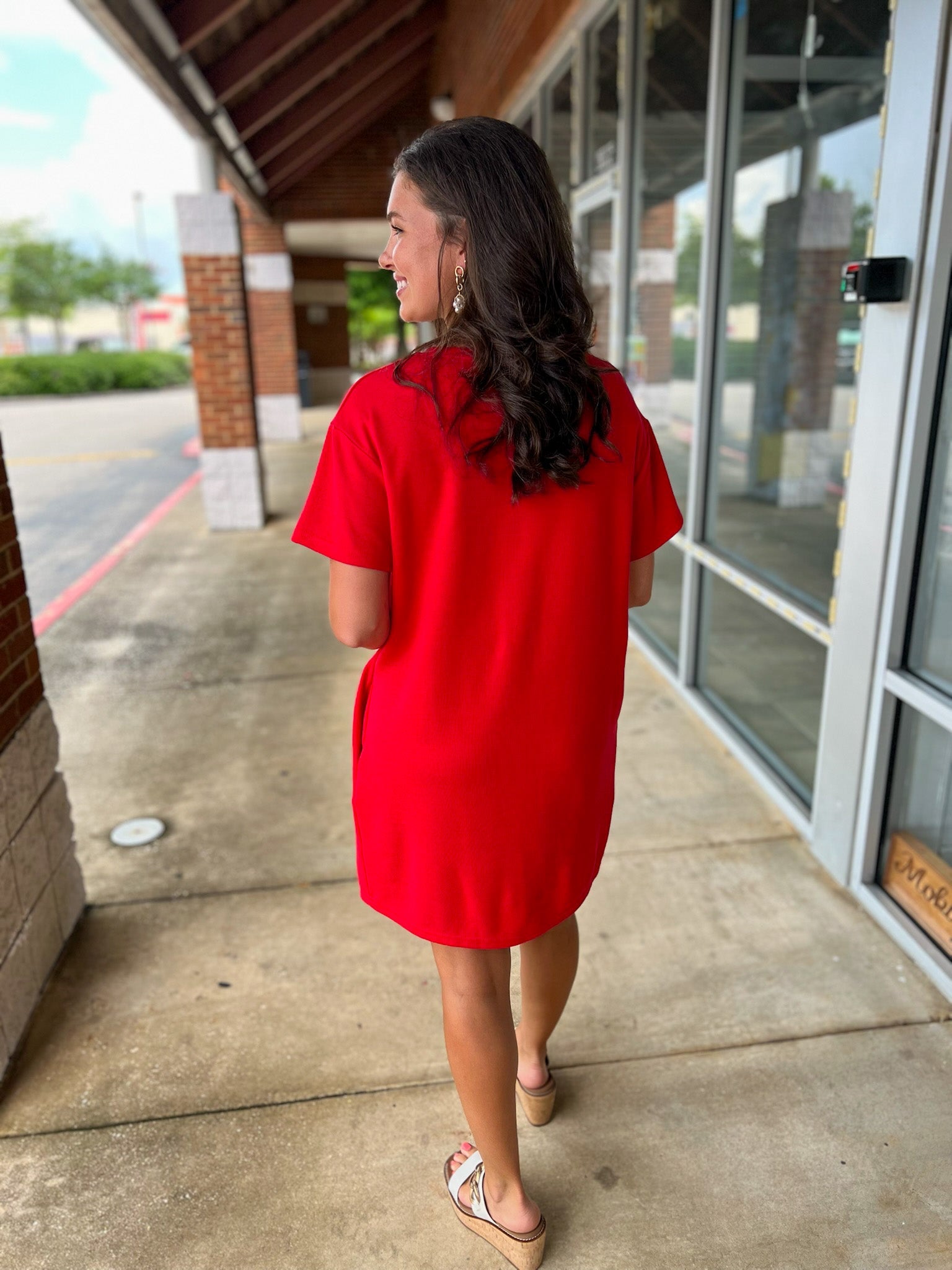 Patriotic Princess Red Knit Dress with Flag Bow - A'Bekah's Boutique