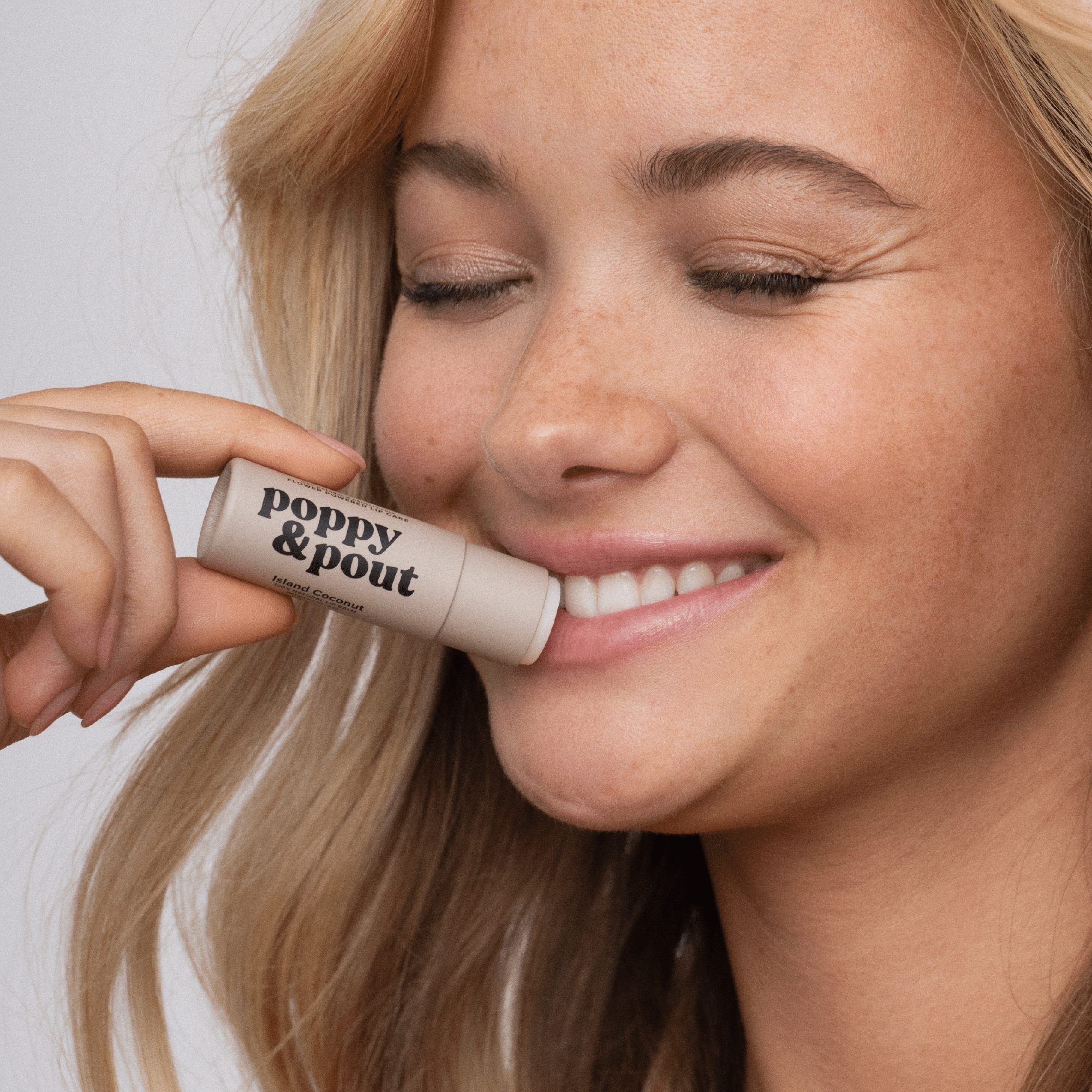 Poppy & Pout Lip Balm, Island Coconut - A'Bekah's Boutique