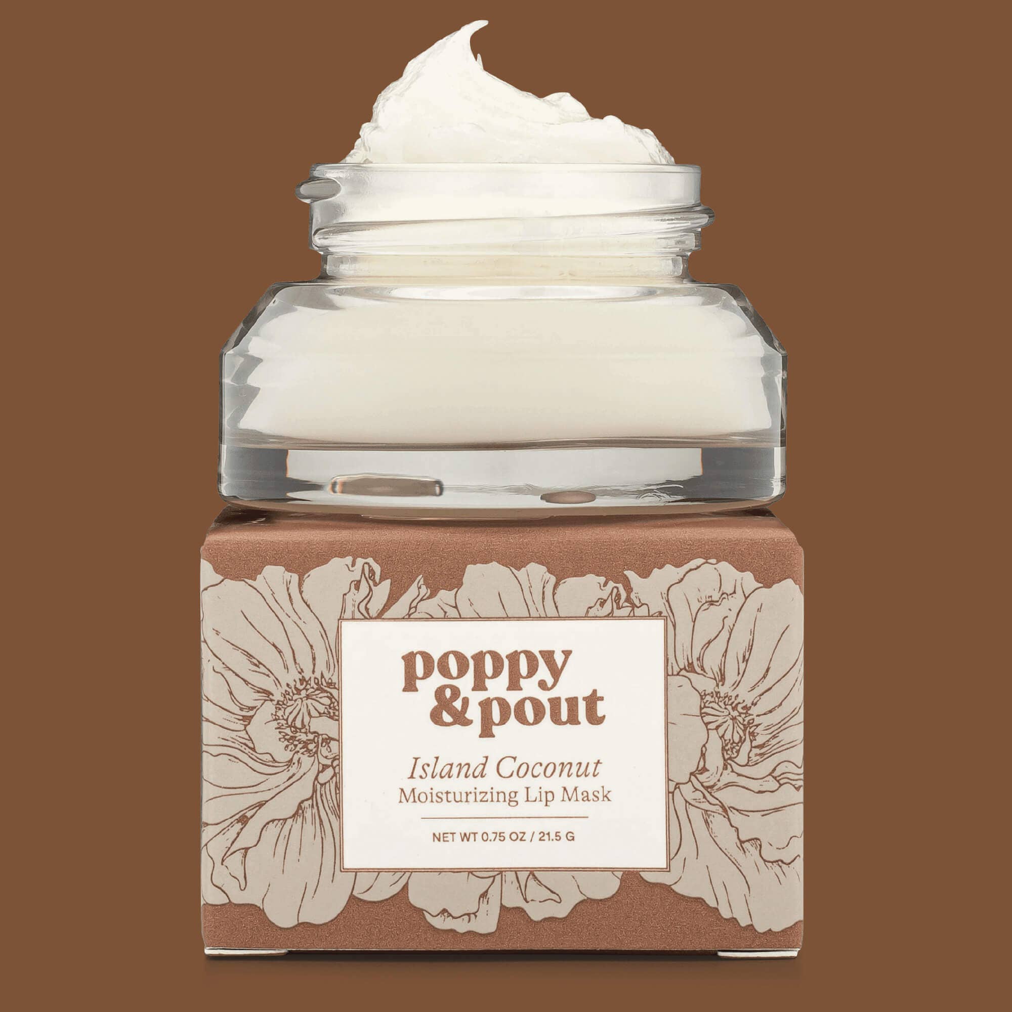 Poppy & Pout Lip Mask, Original, Island Coconut - A'Bekah's Boutique