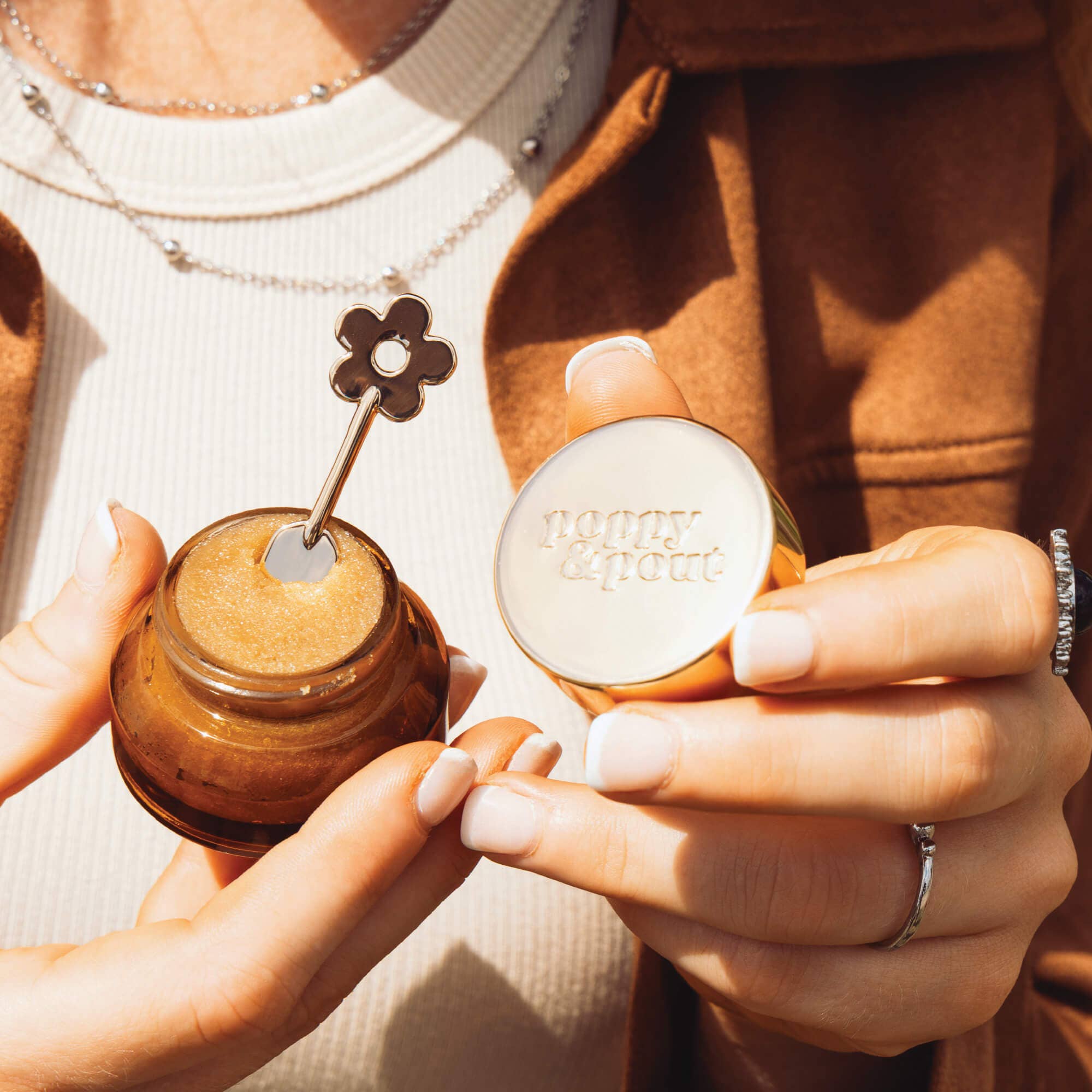 Poppy & Pout Lip Scrub, Rhinestone Rodeo, Brown Sugar Bourbon - A'Bekah's Boutique