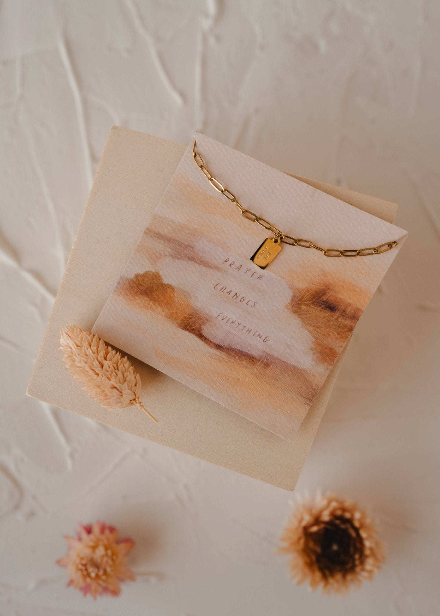 Pray Big Mini Tag Necklace | Christian Jewelry - A'Bekah's Boutique