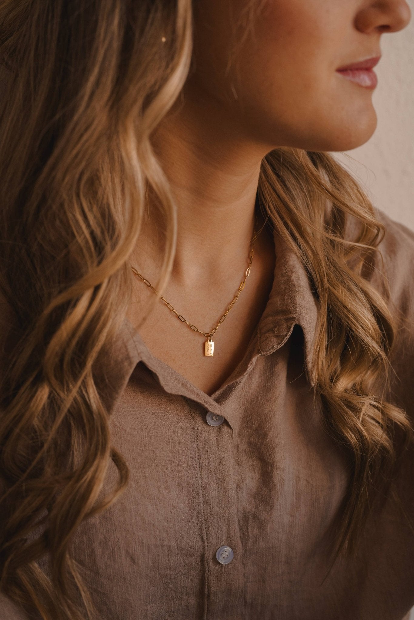 Pray Big Mini Tag Necklace | Christian Jewelry - A'Bekah's Boutique