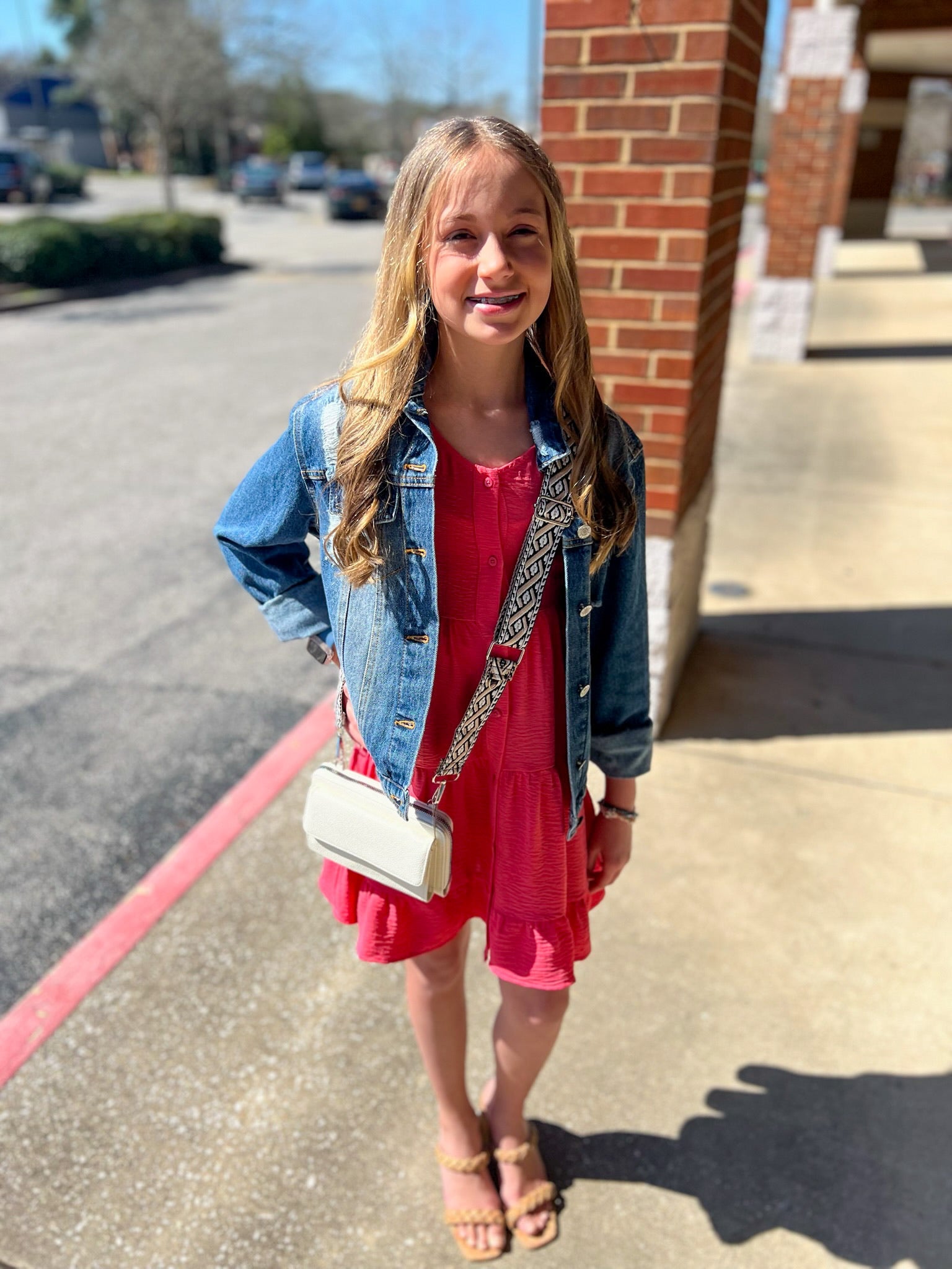 Pretty as a Princess Girls Coral Dress - A'Bekah's Boutique