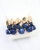 Rayna Beaded Bracelet Set Navy - A'Bekah's Boutique