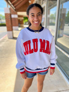 Red White and Blue Lulu Mac Sweatshirt - A'Bekah's Boutique