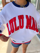 Red White and Blue Lulu Mac Sweatshirt - A'Bekah's Boutique
