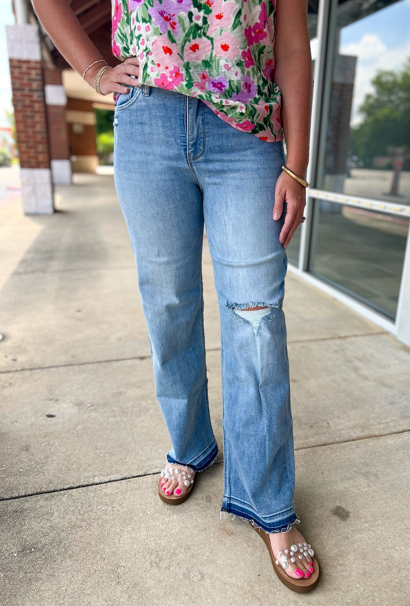 RFM Hailey High Rise Wide Leg Jeans - A'Bekah's Boutique