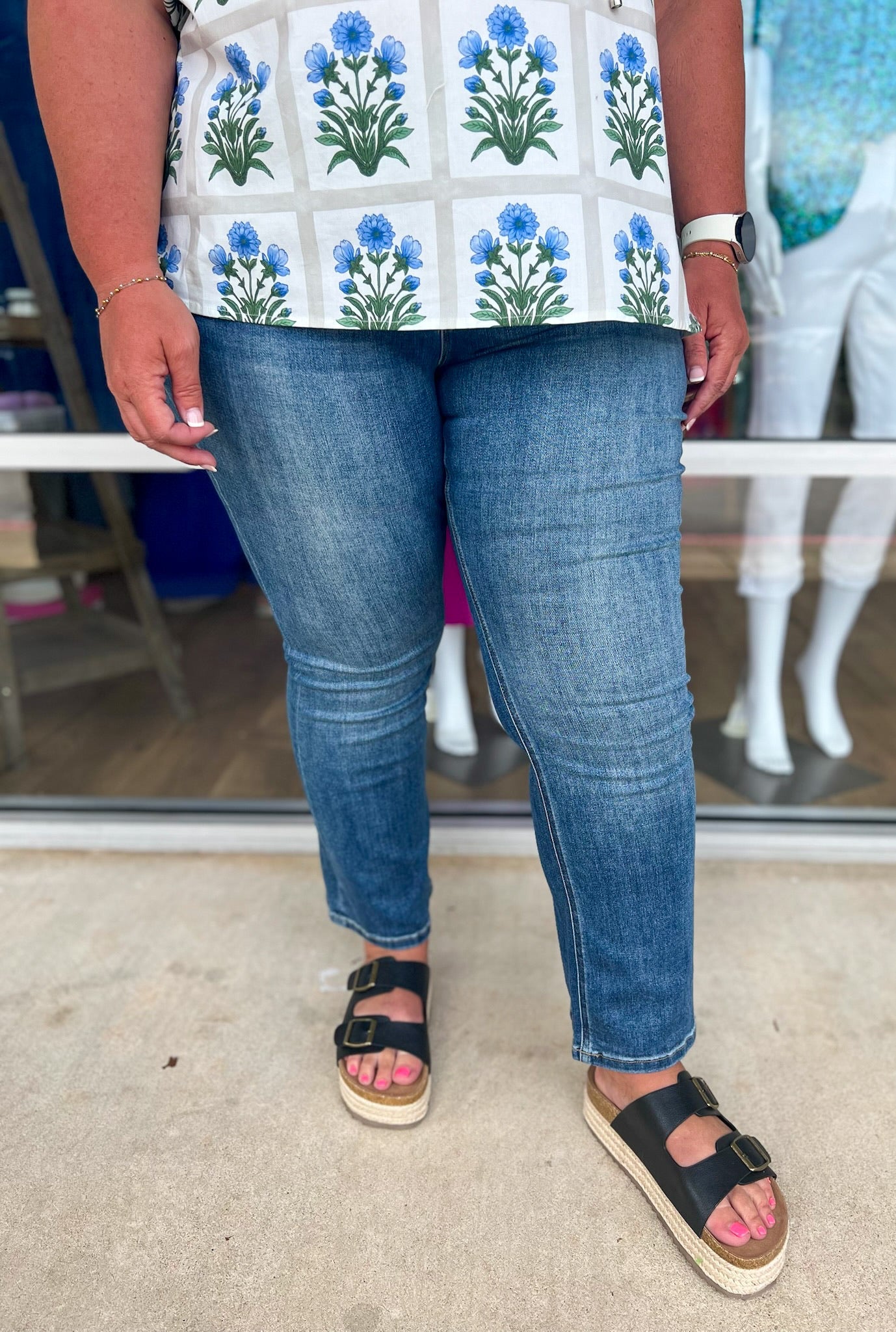 RFM Mia Bootcut Jeans Short Inseam 28" (C) - A'Bekah's Boutique
