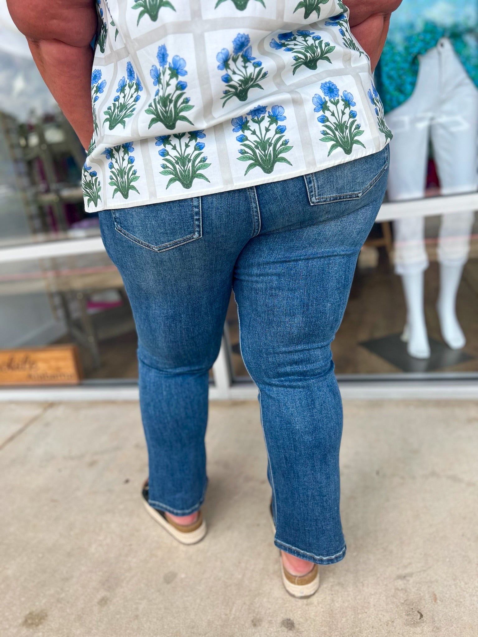 RFM Mia Bootcut Jeans Short Inseam 28" (C) - A'Bekah's Boutique