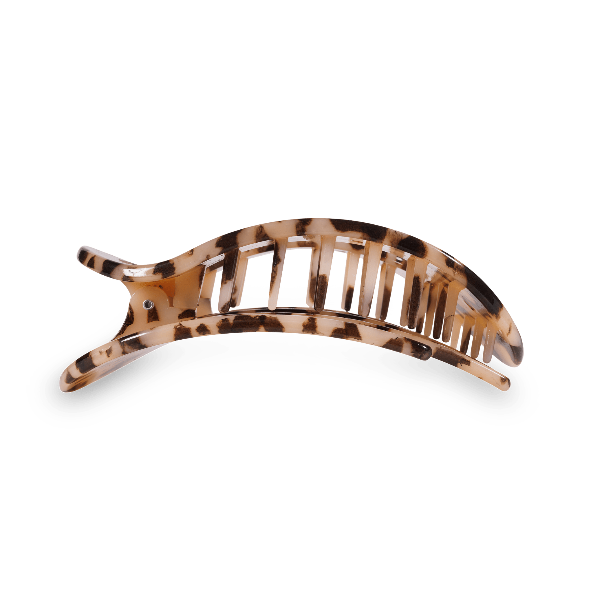 Round Flat Hair Clip | Large | Blonde Tortoise - A'Bekah's Boutique