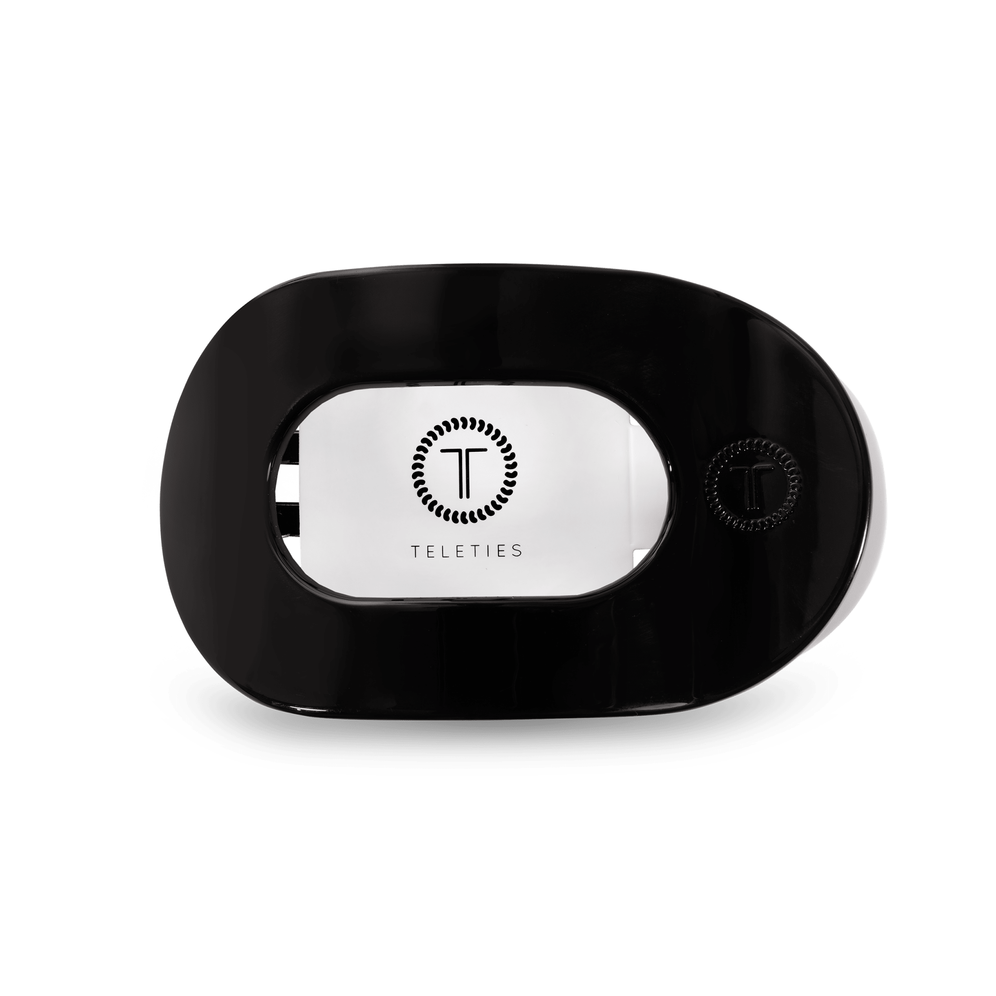 Round Flat Hair Clip | Med. | Jet Black - A'Bekah's Boutique