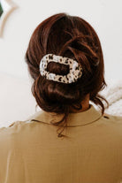 Round Flat Hair Clip | Medium | Blonde Tortoise - A'Bekah's Boutique